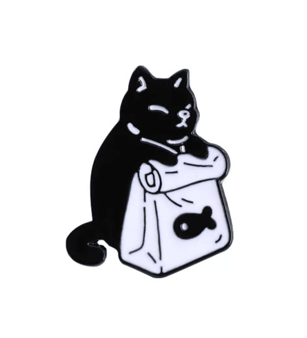 Gato almuerzo negro