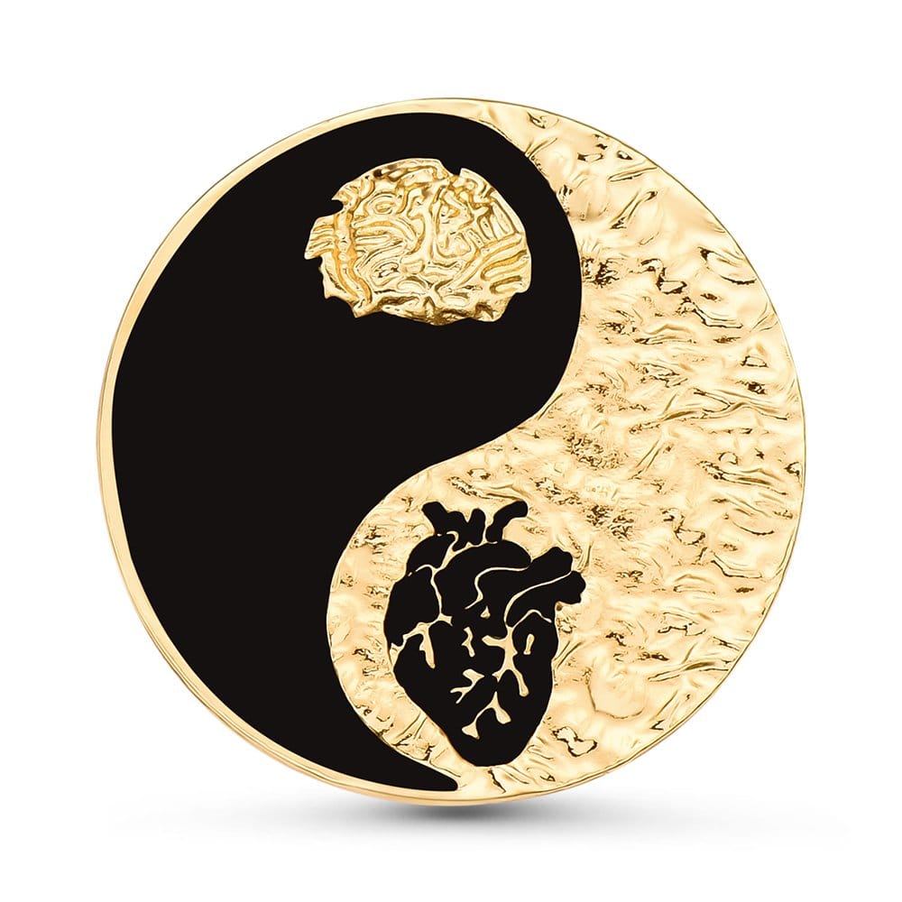 Yin yang corazón cerebro deluxe |, image size:1000x1000