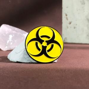 Biohazard símbolo biología