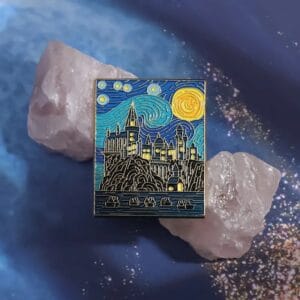 Castillo Hogwarts - noche estrellada