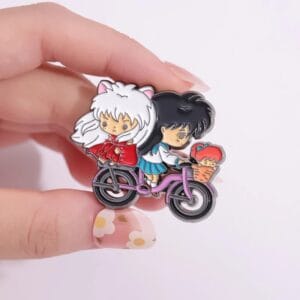 Inuyasha y Kagome bicicleta