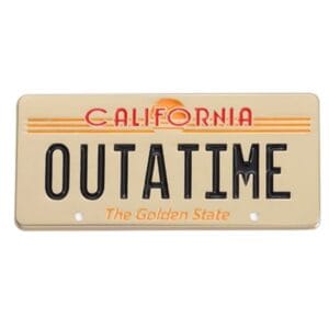Out of time Placa Volver al futuro