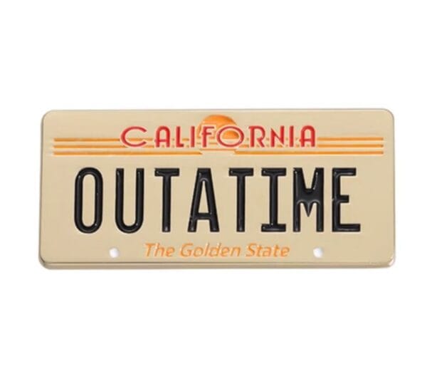 Out of time Placa Volver al futuro