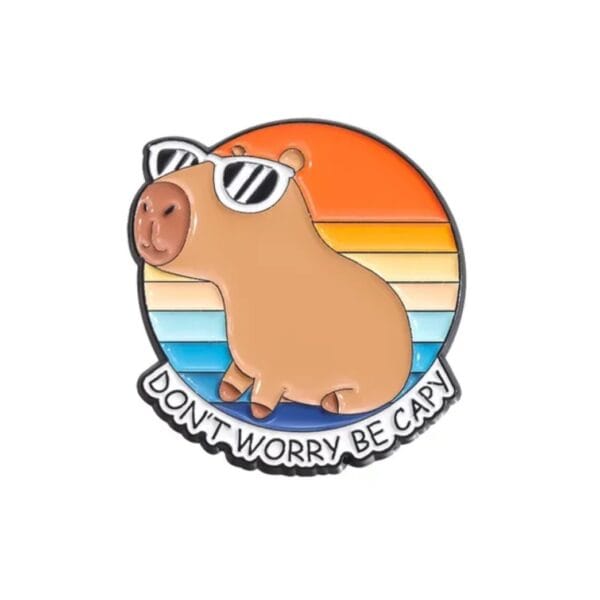 Capybara con gafas, don't worry