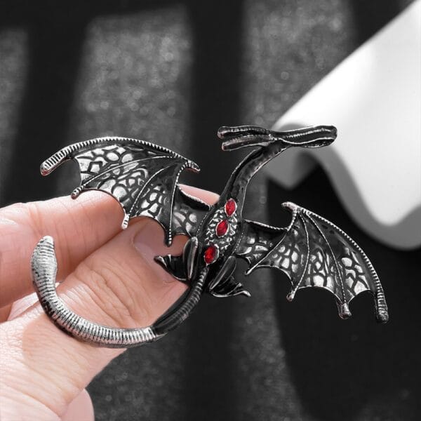 Dragon negro broche - Image 2