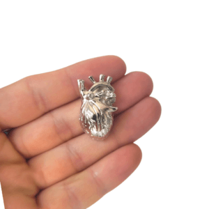 Corazon plateado 3D