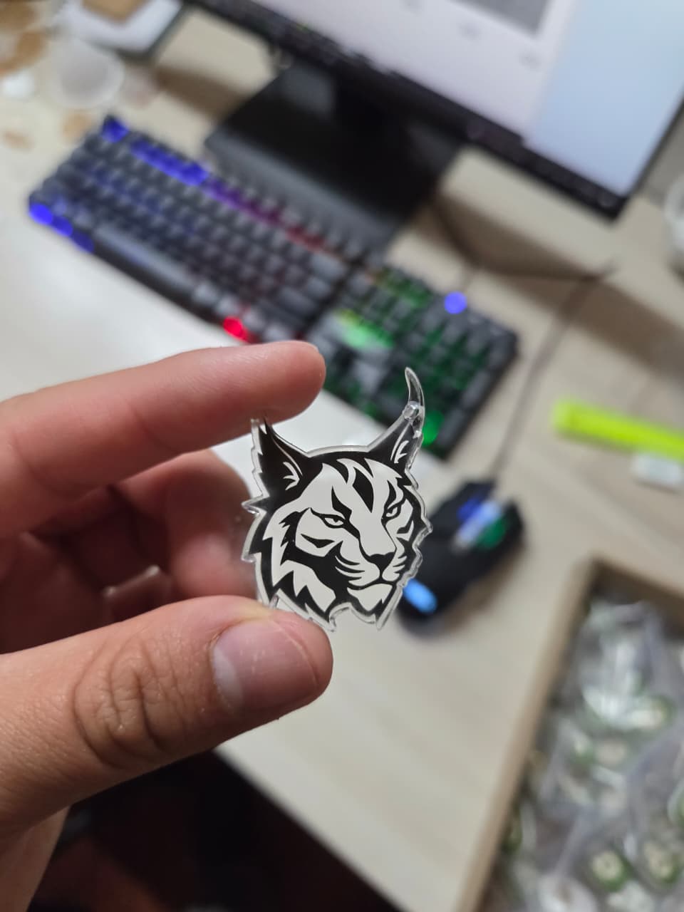 Pin personalizado de lince - biodiversidad colombiana